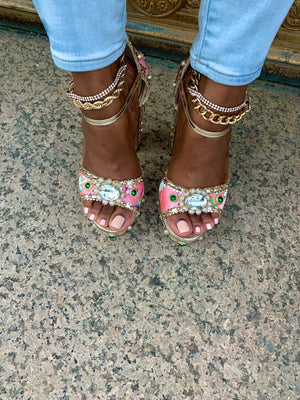 Crown Jewel Sandals (PINK)